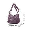 thumbnail image 2 of DGMIOCS Crossboby Bag for Women - Soft PU Leather Multi-Pocket Shoulder Bag Handbag with Adjustable Strap Purple, 2 of 4