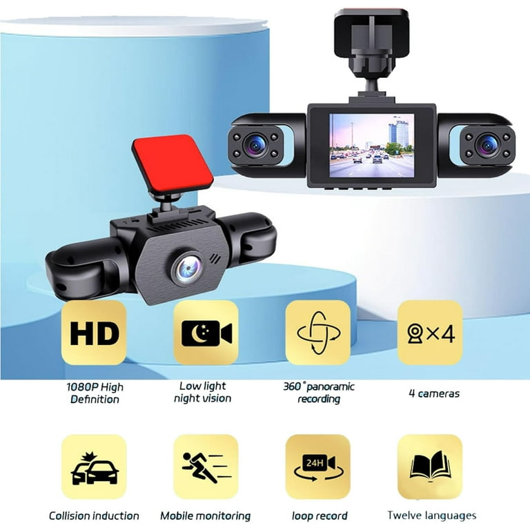 Zavior Wireless Dash Cam, Four-Record Monitoring Driving Recorder