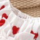thumbnail image 3 of Gibobby Mameluco para niño de manga larga con estampado de algodón para niñas recién nacidas, mono con diademas para el día de San Valentín de otoño(Blanco, 9-12 Meses), 3 of 5