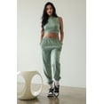 thumbnail image 2 of French Terry Tank Top and Joggers Set with Elastic Waist, 2 of 7