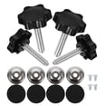 thumbnail image 1 of Shisuyan Knob Washers Threaded Knobs Iron 4 Sets 5.00X3.50X3.50CM, 1 of 8