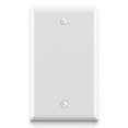 thumbnail image 6 of Hyper Tough Blank Outlet Wallplate, Covers Unused Electrical Boxes, Impact Resistant, Glossy Finish, White, 6 of 7