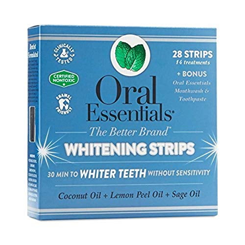 Oral Essentials Bandes de Blanchiment (Pack de 14) Sans Sensibilité/dentiste Formulé/testé Cliniquement/non Toxique