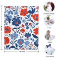 thumbnail image 4 of Pioneer Flower Floral Print Pattern Blanket,Comfortable Soft Flannel Throw Blanket,All Season,Warm Lightweight Blankets for Sofa Bed Couch Living Room Chair,30"x40", 4 of 4