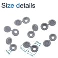 thumbnail image 2 of HAHDAXIA Screw Covers, 100pcs Gray Plastic Screw Cap Hinged Fold Over Caps Rubber Dust Washer Flip Tops with Storage Box (Gray), 2 of 6