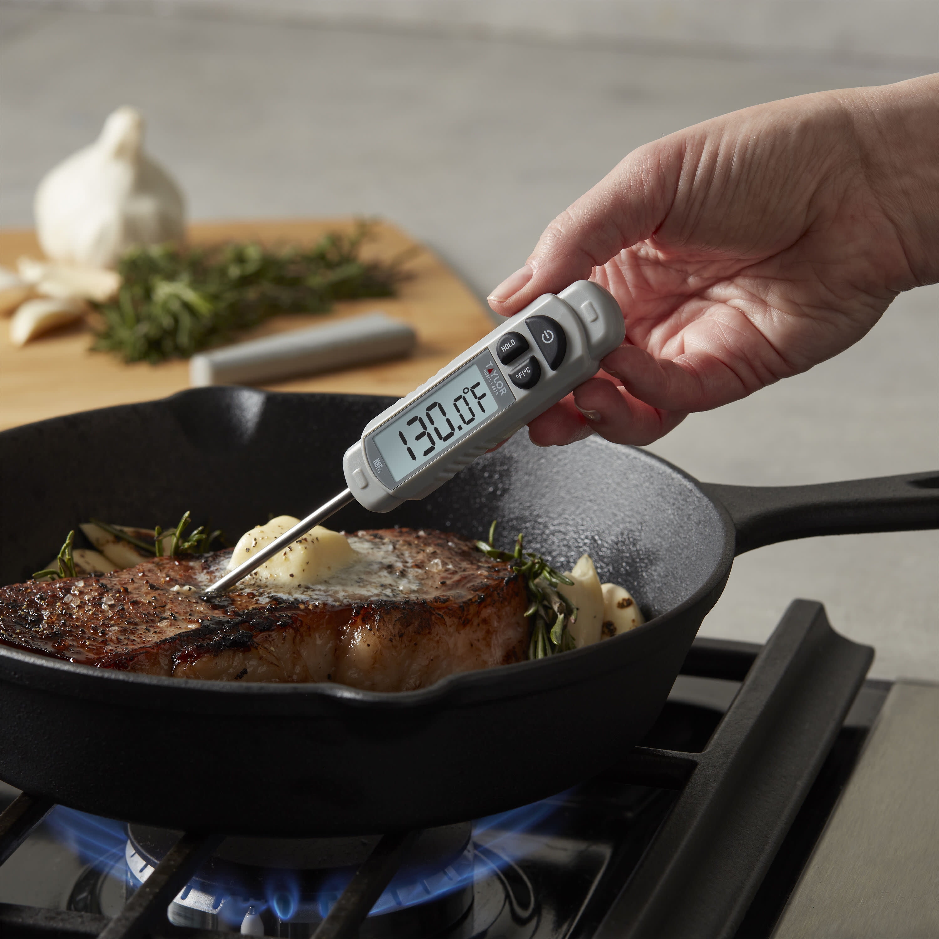 Taylor Compact Instant-Read Pen Style Digital Kitchen Meat Thermometer