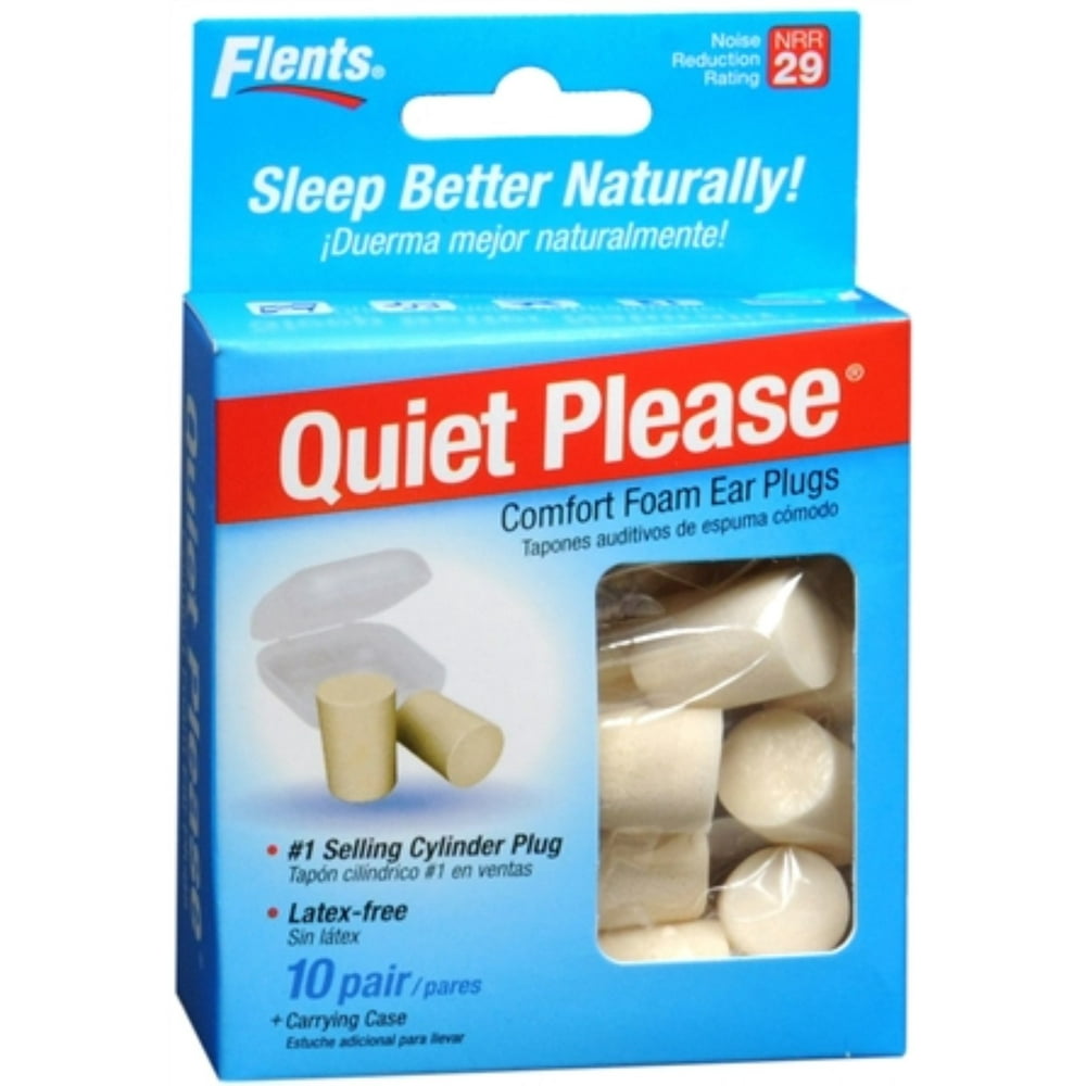 Flents Quiet! Please Foam Ear Plugs F408150 10 Pairs (Pack of 6