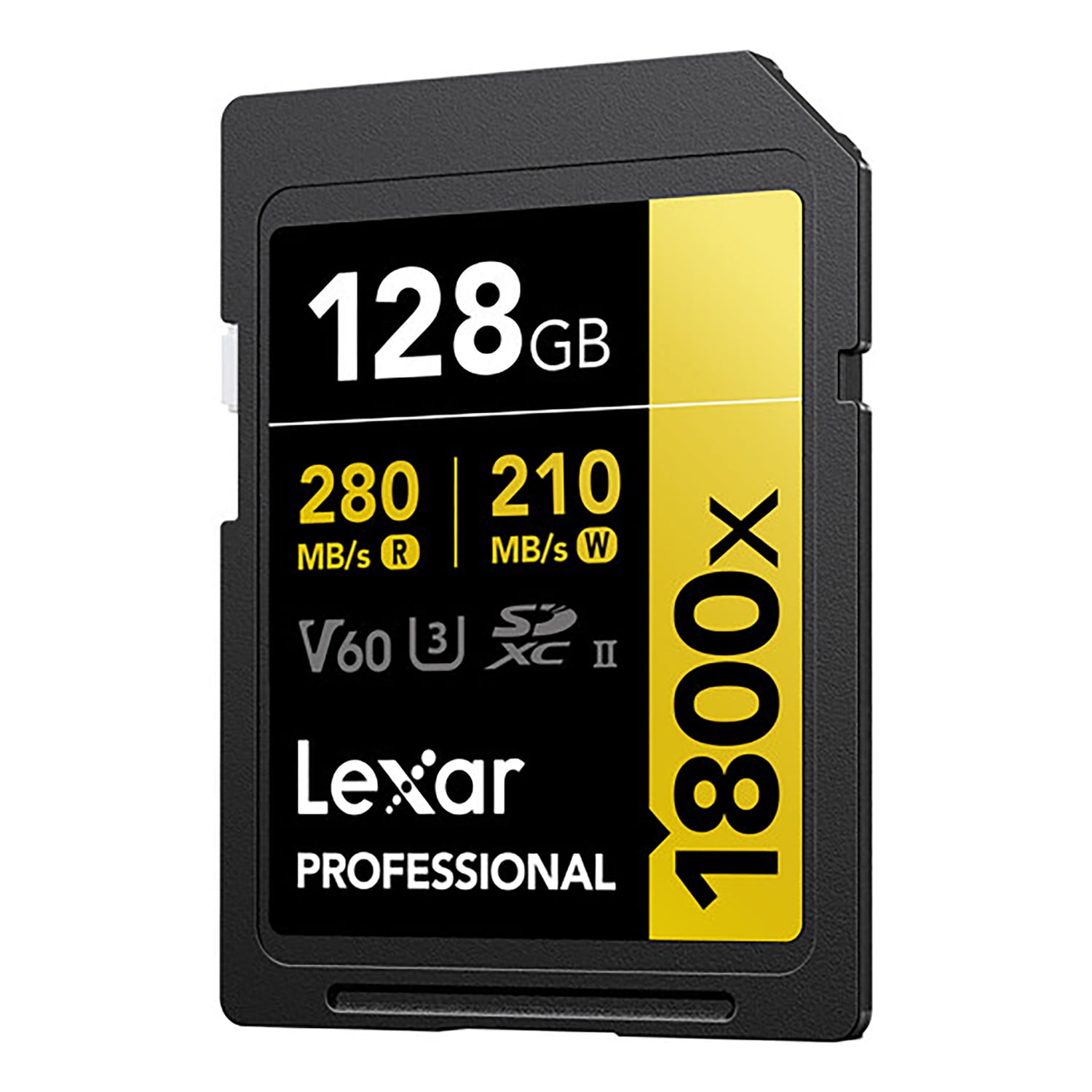 Lexar Professional GOLD Series 1800x SDXC UHS-II Memory Card, 128 GB