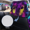 thumbnail image 3 of ZUXONGSY Car Seat Cover Towel Skull Purple Blue Print Bucket Seat Protector for Cars Non-Slip Athletic Running Towel Seat Covers After Gym, Yoga, Beach Black, 3 of 8