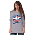 thumbnail image 4 of Dominican Girl Sass Destruction Cute Women's Long Sleeve T Shirt Brisco Brands S, 4 of 5