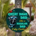 thumbnail image 4 of Great Dane Dad Like a Regular Dad Only Cooler Happy Father's Day Round Wood Sign Danes Dog Lover Gifts Hanging Wall Home Decor - 02007, 4 of 5