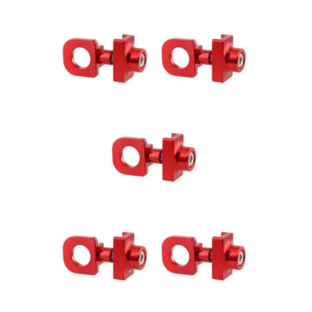 Ruiboury Lightweight Chain Adjuster Convenient And Tensioner Easy To Install Beautiful red 5Set