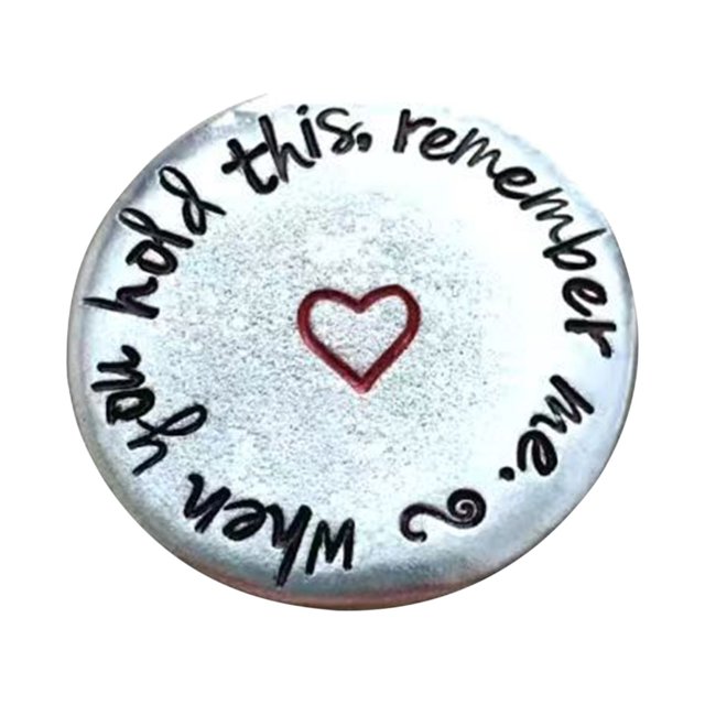 fheaev Personalized Stainless Steel Pocket Coins Decision Making Fortunes Coins Engraved Lover And Friend