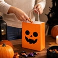 thumbnail image 4 of Halloween Candy Gift Bags,Pumpkin Style Kraft Paper Candy Goodie Bags with Handle,Perfect for Candy,Treats,and Party Favors, 4 of 6