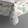 thumbnail image 3 of Spring Flower Botanical Tablecloth,Wipeable Polyester Table Cover for Rectangle Tables,Foldable Table Cloths Fitted Tablecloths for Dining Room Camping Indoor Outdoor, 3 of 5