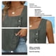thumbnail image 5 of Camiseta sin mangas con cuello cuadrado para mujer,Camiseta sin mangas para mujer Camiseta sin mangas holgada para mujer Camiseta sin mangas para mujer Creado magistralmente, 5 of 6