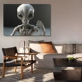 thumbnail image 6 of Ai Generated Alien Creature Canvas Poster Bedroom Decor Sports Landscape Office Room Decor Gift,Frame-style,24x36inch(60x90cm), 6 of 8