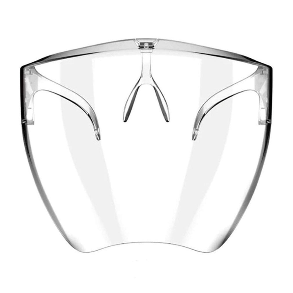 2/3/5 Clear Face Shields Mask w/ Glasses for Protection Plastic Shield Eye Frame 