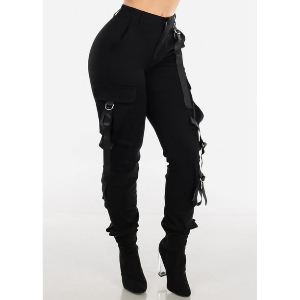 black jogger cargo pants