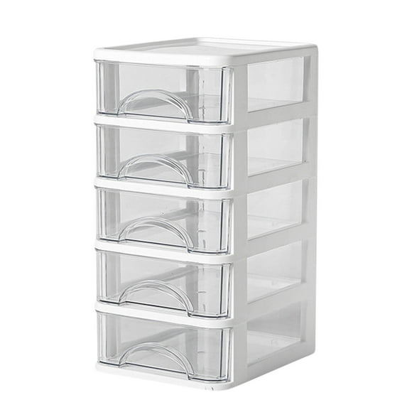 Plastic Storage Drawers Organizer Desktop Storage Box, Transparent Small Drawer Desk, Plastic Mini Storage Box, Rabbit Stationery Storage Box Small Drawers Organizer Storage