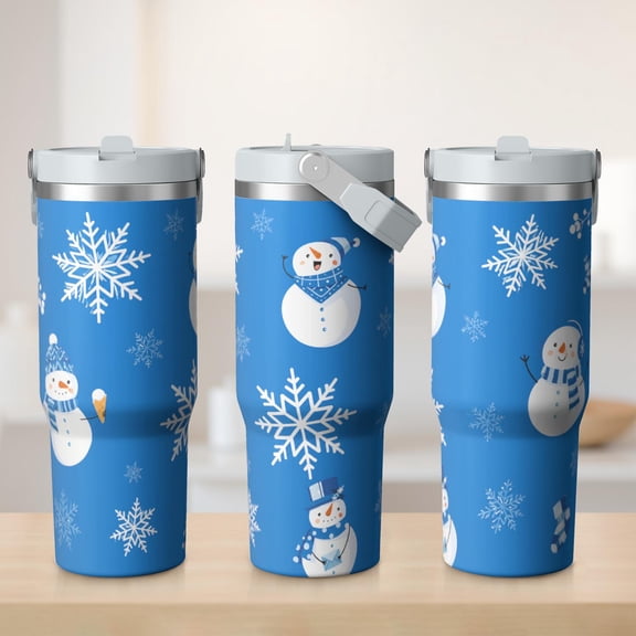 30oz Christmas Tumbler with Handle Insulated Stainless Tumbler , Travel Home Office Coffee Cup Water Bottle,Mug Cup,Gifts for Women Christmas gifts