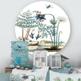 thumbnail image 2 of Designart 'Ancient Ancient Countryside Animals' Farmhouse Circle Metal Wall Art 23x23 - Disc of 23, 2 of 5
