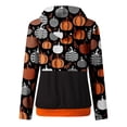 thumbnail image 5 of Blusa de manga larga con estampado de Halloween informal a la moda para mujer Fridja  fjkfkj5051, 5 of 5
