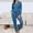 Blue, variant on Homenesgenics 2-Piece Lounge Set Womens Knit Pajamas Sets Two Piece Outfits Sets Sleepwear Loungewear Pjs Long Sleeve and Pants Black S