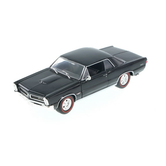 1965 Pontiac GTO, Black - Welly 22092 - 1/24 Scale Diecast Model Toy Car (Brand New, but NOT IN BOX)