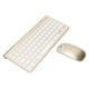 thumbnail image 3 of Juego de teclado y mouse inalámbricos Sincero 2,4 G dorado, 3 of 10