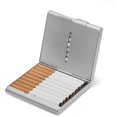 thumbnail image 1 of Folio Cigarette Case, Metal Cigarette Case, Can Hold 20 Cigarettes, 1 of 4