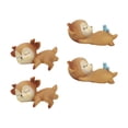 thumbnail image 1 of Adorables figuras de ciervos - Juego de 4 decoraciones de animales de silicona 2x Estilo01 y 2x Estilo05, 1 of 9