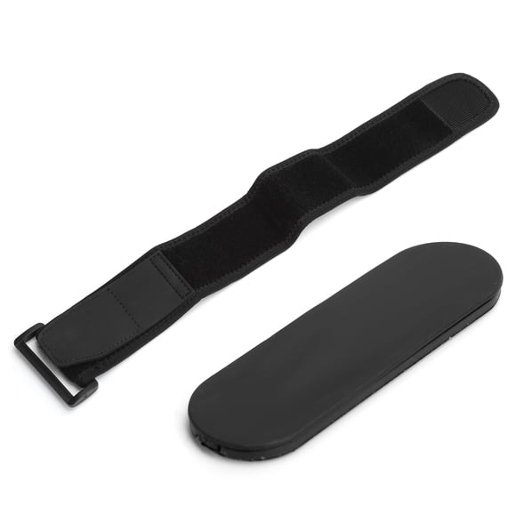 MOMOSTICK - Soporte de gel para teléfono móvil con correa para el dedo y soporte para el brazo, color negro