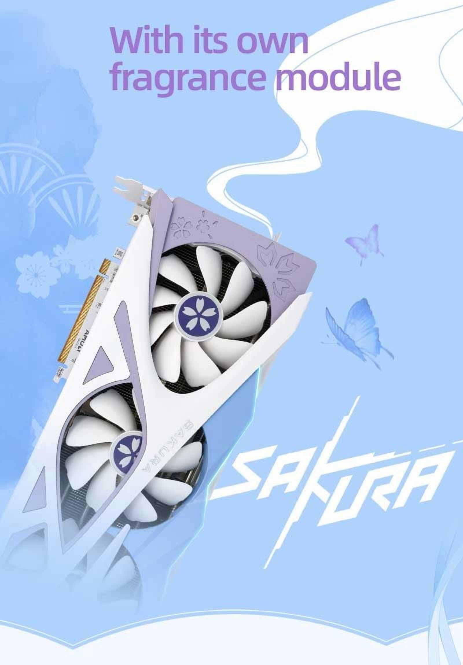 Yeston Sakura RX 6800 XT 16GB GDDR6 Graphics Card, 256-bit, Single DP Only, No HDMI Output, Gaming GPU
