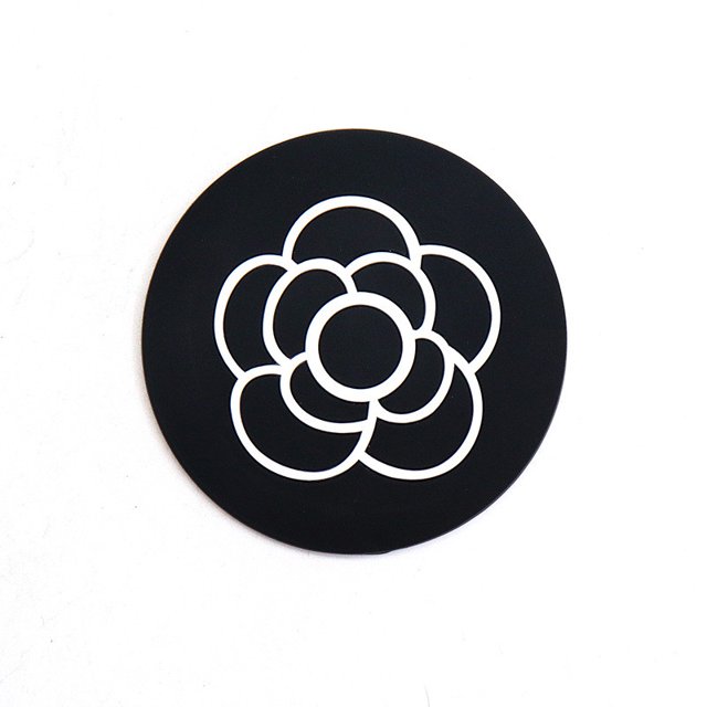Almohadilla para taza de coche, 4 Uds. Camelia Universal, portavasos antideslizante para coche incrustado en adornos de silicona, alfombrilla para accesorios interiores de coche