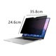 thumbnail image 2 of L blue Protector de pantalla de privacidad, protector de pantalla de luz azul anti extraíble magnético compatible con Macbook, 2 of 5