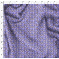 thumbnail image 4 of Soimoi Purple Cotton Poplin Fabric Leaves & Grandiflora Roses Floral Fabric Prints By Yard 56 Inch Wide, 4 of 5