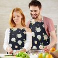 thumbnail image 3 of Pioneer Flower Floral Print Pattern Apron for Women and Men, Cotton Linen Waterproof with Pockets, Adjustable, 33x27 Inch for Kitchen, Gardening, BBQ, Salon, 3 of 6