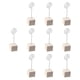 thumbnail image 5 of 10x Porta tarjetas de lugar Porta tarjetas Estante Decoración Mesa multiusos Clip de imagen para Blanco, 5 of 7