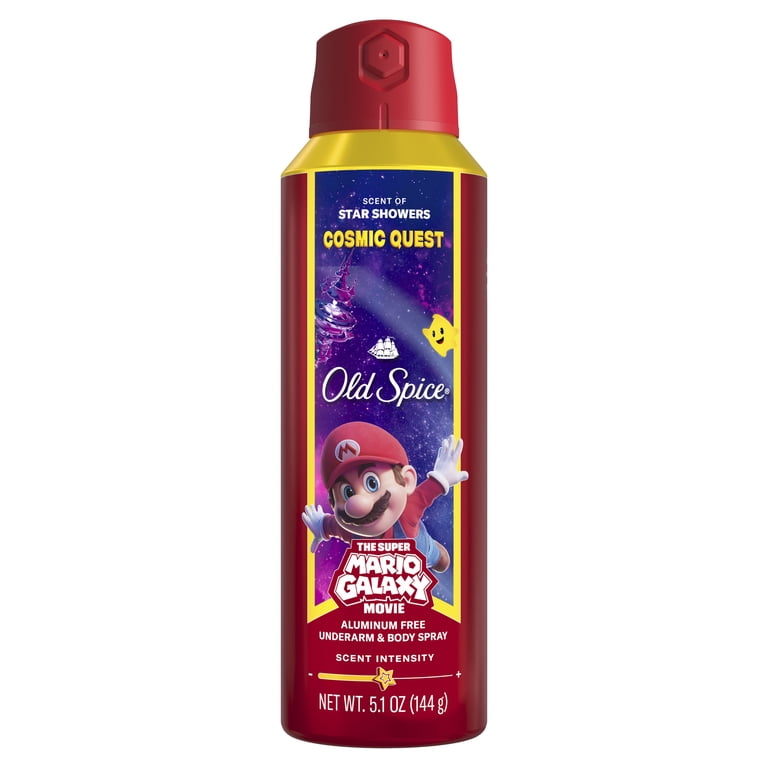 Old Spice Deodorant Body Spray, Super Mario Galaxy, 5.1 oz
