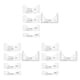thumbnail image 2 of Cateissary 5 Pieces Plastic T-Shirt Ruler Center Alignment Fabric Design Guide Tool DIY Crafter Sewing Pattern for Beginners Type1 NO1, 2 of 6