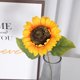 thumbnail image 1 of Xiao Hua 12 girasoles artificiales con tallos de 10 cm de seda a granel para decoración de bodas, hogares, jardines y fiestas al aire libre (amarillos), 1 of 5