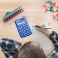 thumbnail image 2 of HauiWeiLyai Basic Standard Calculators Mini Digital Desktop Calculator With 8-Digit LCD Display. Smart Calculator Pocket Size For Home School For Kids, Back-to-school savings, 2 of 6