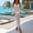 White, variant on qelini Swim Cover Up for Women Cut Out Cover Up Tunic Solid Color Cover Up Tunic Summer Beach Vocation