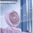 thumbnail image 2 of Binwennn Ventilateur Rechargeable Fonction Ventilateur de Circulation Ventilateur Rotatif Pliant avec Veilleuse Ventilateur de Circulation d'Air Quatre Vitesses Vitesse du Vent Réglable Trois Vitesses Lumière Réglable Ventilateur à Double Fenêtre Réversible, 2 of 6