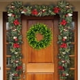 thumbnail image 4 of Artificial Daisy Wreath - 16 Inches Eucalyptus Wreath with Colorful Mixed Flower Wreath Farmhouse Spring Summer Wreath for Front Door Wall Decor, 4 of 5