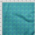 thumbnail image 3 of oneOone Polyester Lycra Turquoise Blue Fabric Batik Craft Projects Decor Fabric Printed By The Yard 56 Inch Wide, 3 of 4