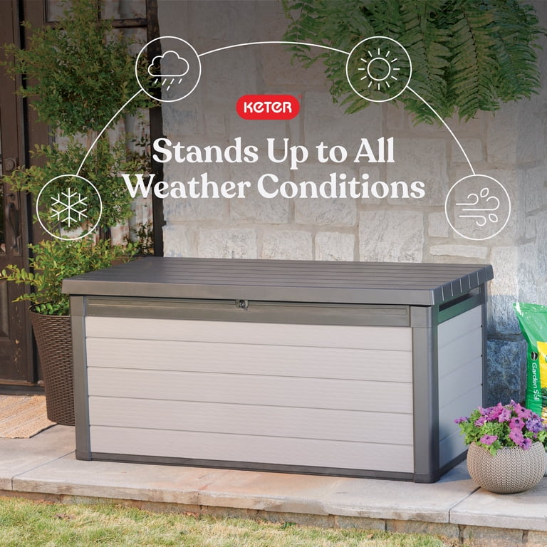Keter Premier 150 Gallon Outdoor Storage Deck Box, Patio
