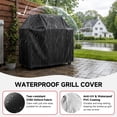 thumbnail image 5 of Grill Cover, 68 inch Grill Covers for Backyard Grill Cover for Outdoor Grill, Heavy Duty BBQ Cover Rip-Proof, Durable and Convenient, Dustproof Anti-UV Gas Grill Cover (68“x 24”x46“ ), 5 of 6