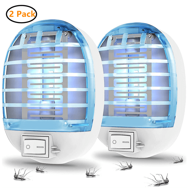 2 Pack Bug Zapper,Plugin Electronic Mosquito Killer Night Light